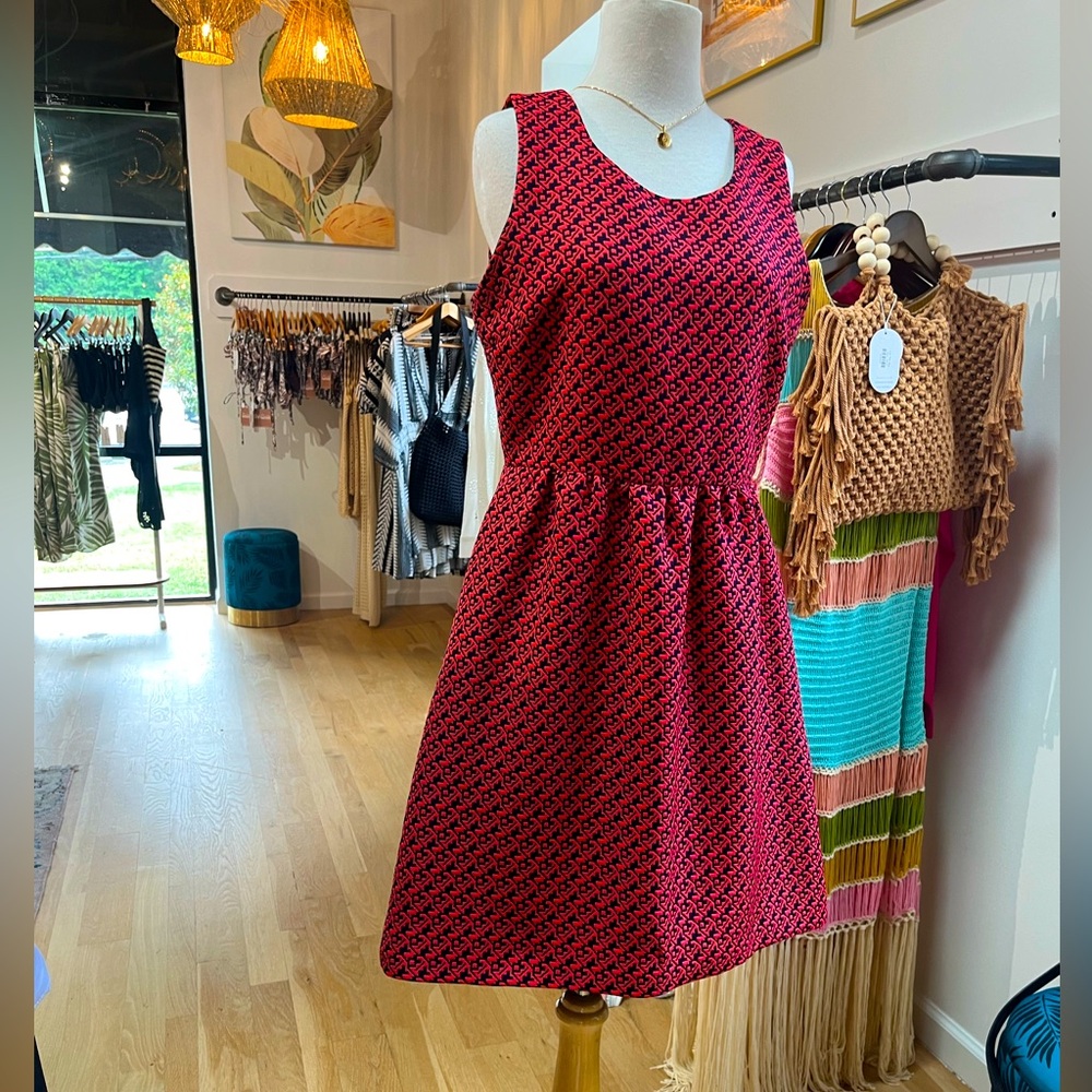 LILI WANG for Lili’s Closet, A-Line Dress, Red, Size 10, EUC